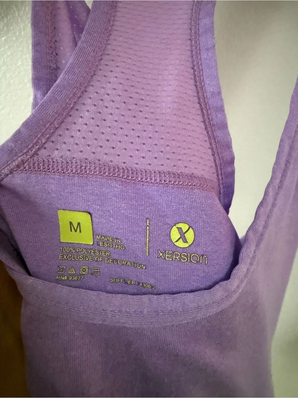 Xersion Lavender Racerback Tank Top - Picture 2 of 3